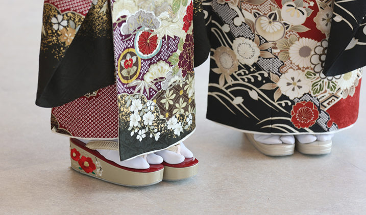 振袖の足元の画像